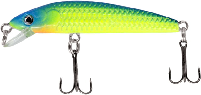 CHUBBS Panfish Minnow 2in 1/16 oz #12 Hook Blue Chart.