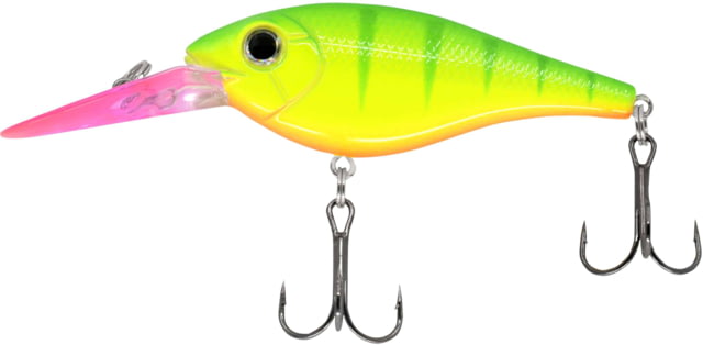 CHUBBS Shad 7 2 3/4in 3/8oz #6 Hooks Fire Lime