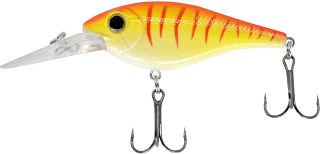 CHUBBS Shad 5 2in 3/16oz #8 Hooks Orange Tiger Glow