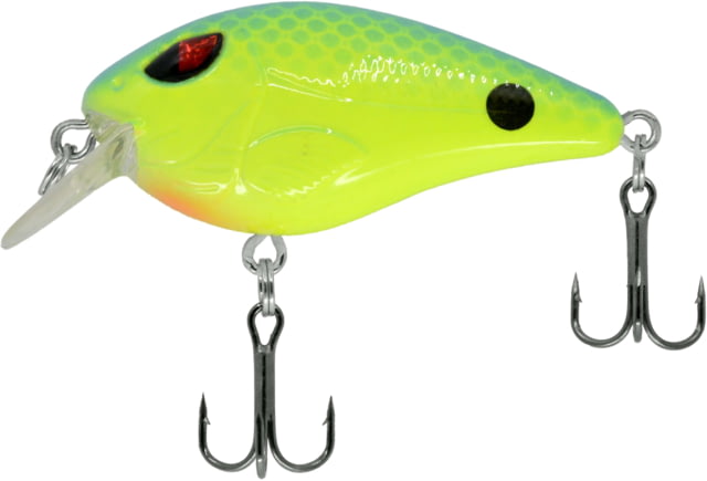 CHUBBS Shallow Square Bill 2in 1/4oz #6 Hook Chart/Blue