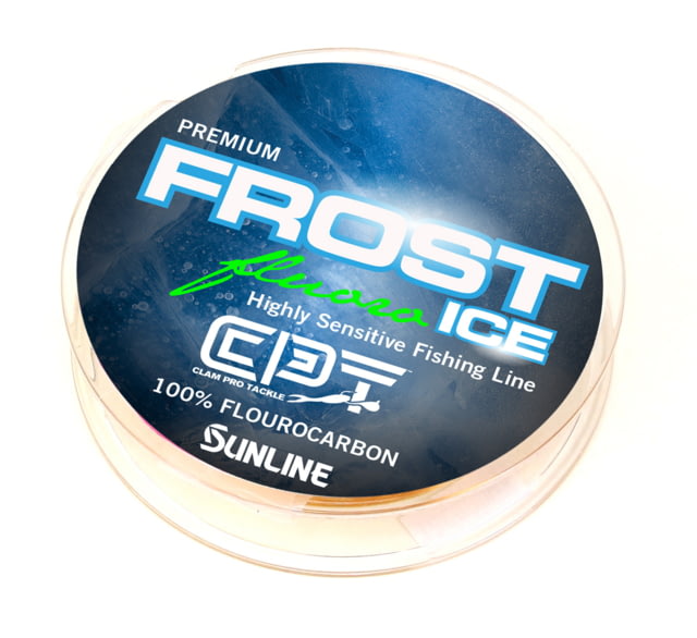 Clam CPT Frost Fluorocarbon 1lb Metered Chartreuse/Clear 50 Yard