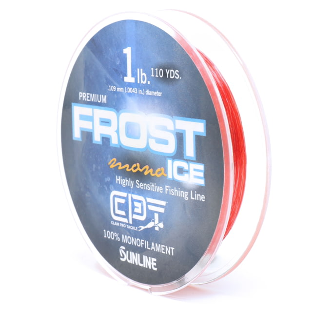 Clam CPT Frost Monofiliment - 2lb - Metered Red/Clr - 110 Yard