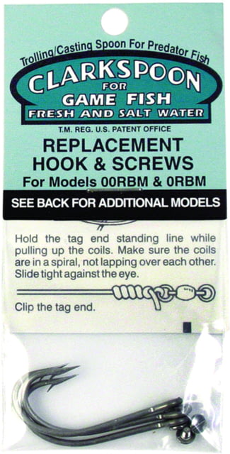 Clarkspoon Replacement Hooks and Screws fit #00 And #0 Clarkspoons