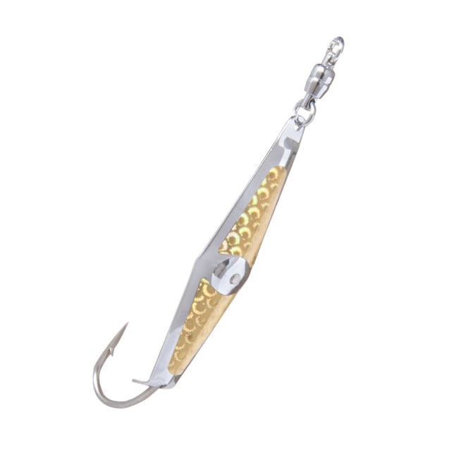 Clarkspoon Spoon Squid #0 with Ball Bearing Swivel Silver/Gold Flash Size 4