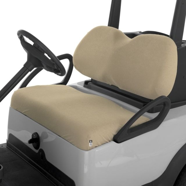 Classic Accessories Classic Terry Cloth Golf Cart Seat Saver Khaki Saver Khaki