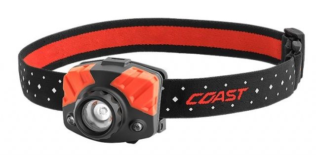 Coast FL75 Dual Color Pure Beam Focusing Headlamp CP 405 Lumens Black Clam
