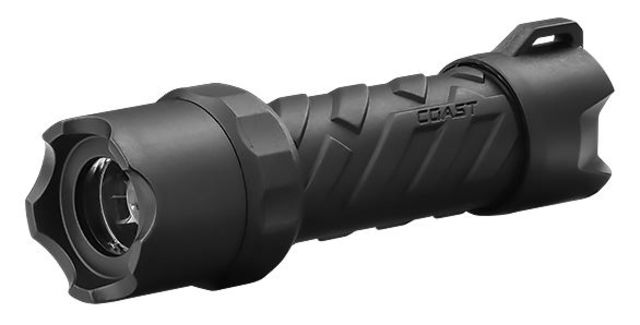 Coast PolySteel 200 Pure Beam Focusing Flashlight 250 Lumens Black Clam