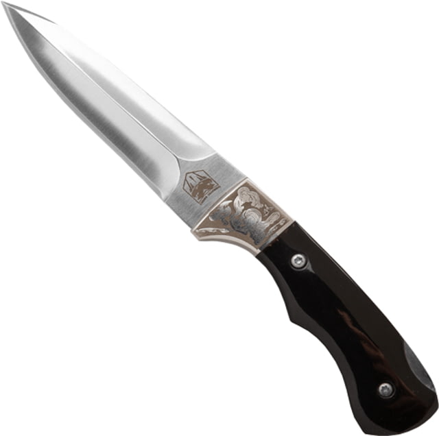 Cobratec Knives Cobratec Black Push Dagger 3'' Folder W/ Leather Sheath
