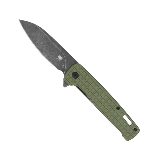 CobraTec Knives Rhino Folding Knive 3.375in D2 Stonewashed Green