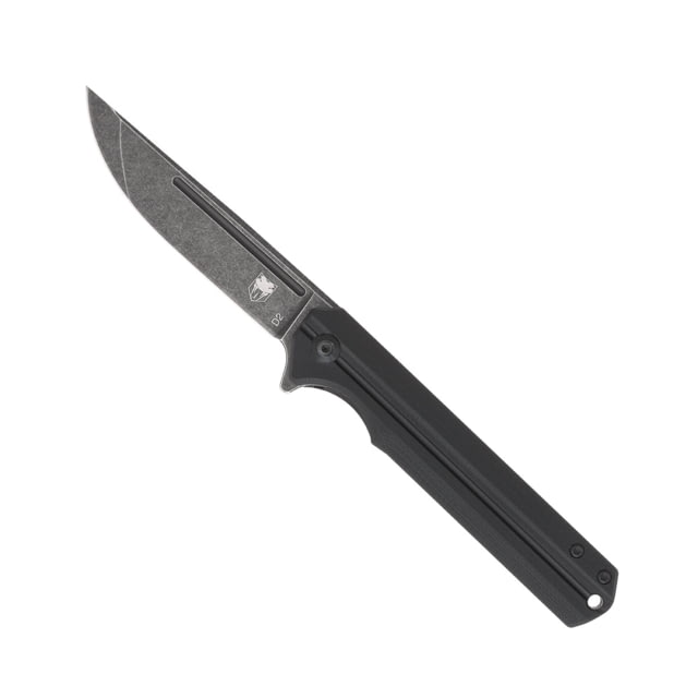 CobraTec Knives Streamline Folding Knive 3.5in D2 Stonewash G-10 Black