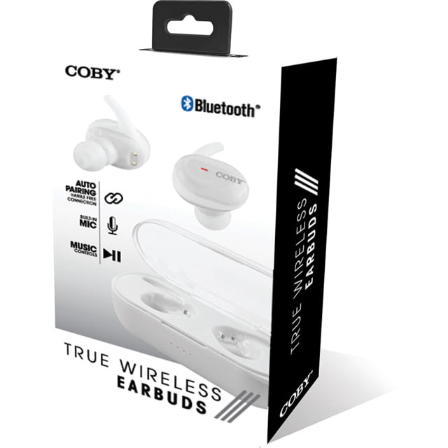 Coby 554 True Wireless Earbuds White