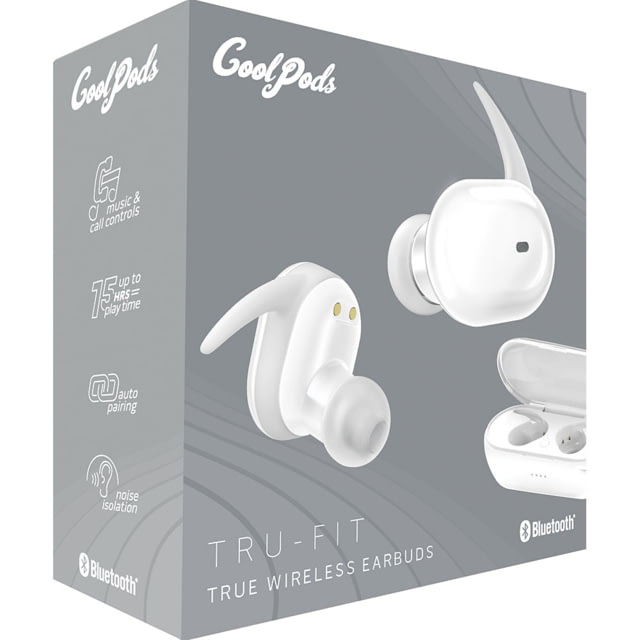 Coby 654 True Wireless Earbuds White