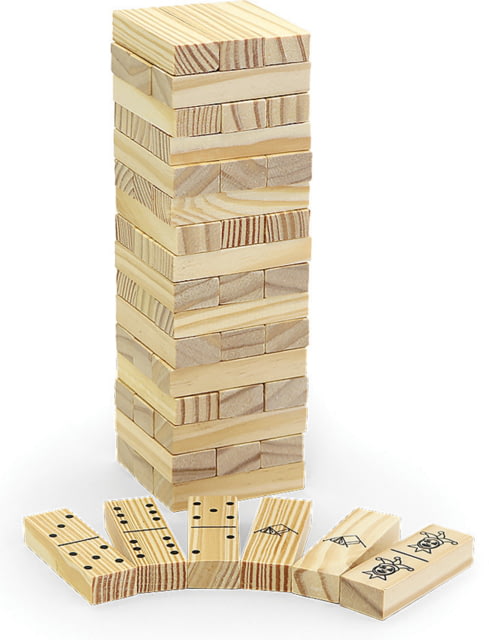 Coghlans 3-in-1 Tower Game Includes wooden bricks