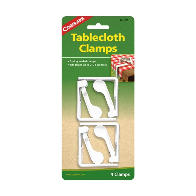 Coghlans ABS Plastic 4 Pack Tablecloth Clamps 72772