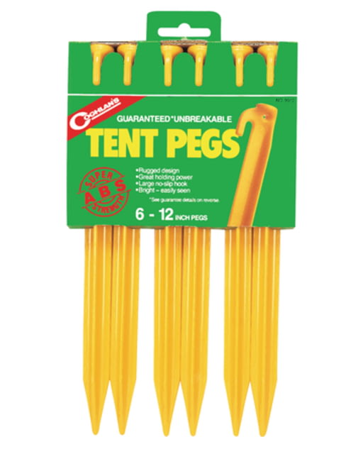 Coghlans ABS Tent Pegs 12 Inch 6 Pack