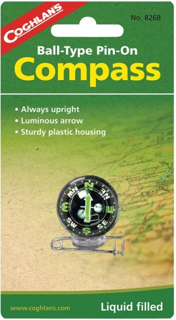 Coghlans Ball Pin-On Compass 51373