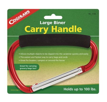 Coghlans Large Biner Carry Handle Holds 100 Pounds