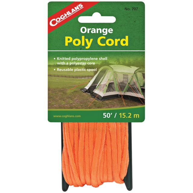 Coghlans Poly Cord Orange 50'