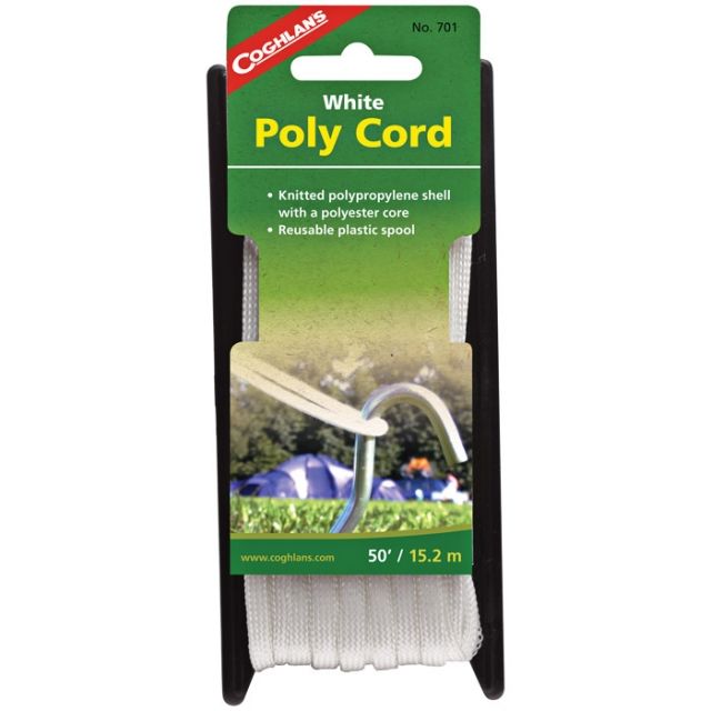 Coghlans Poly Cord White 50'