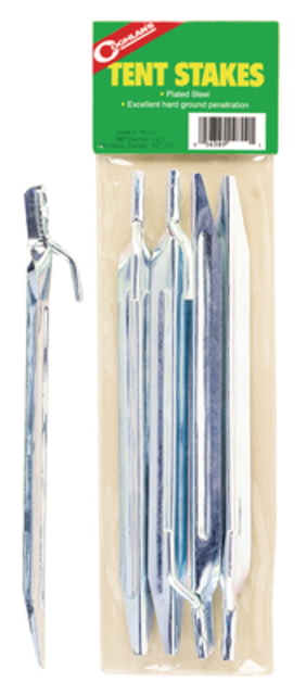 Coghlans Tent Stakes Plated Steel 12 Inch 4 Pack
