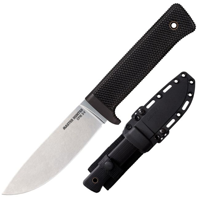 Cold Steel 3V Master Hunter Fixed Blade Knife 4.5 in American CPM 3V High Carbon Kray-Ex Handle