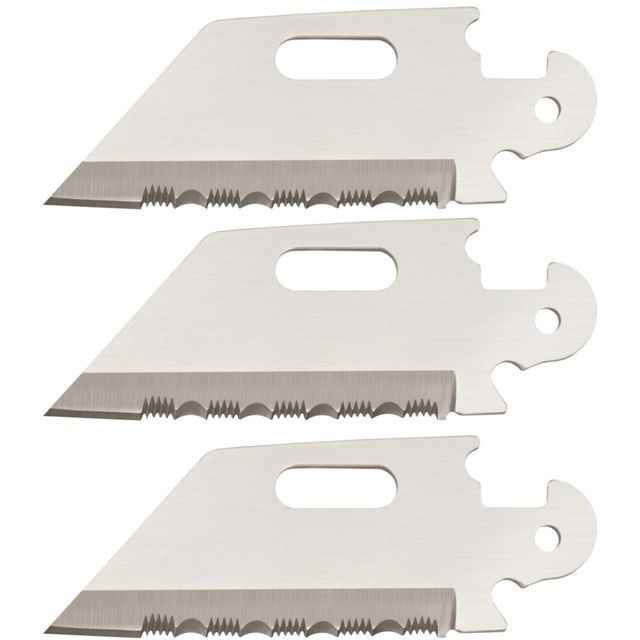 Cold Steel Click N Cut Replacement Blade 3 Pack of 2.5in Serrated Utility Edge Blades