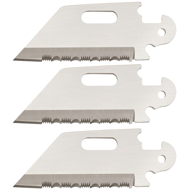 Cold Steel Cold Steel Click N Cut Replacement Blade 3 Pack of 2.5in Serrated Utility Edge Blades