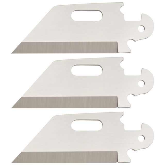 Cold Steel Cold Steel Click N Cut Replacement Blade 3 Pack of 2.5in Utility Plain Edge Blades