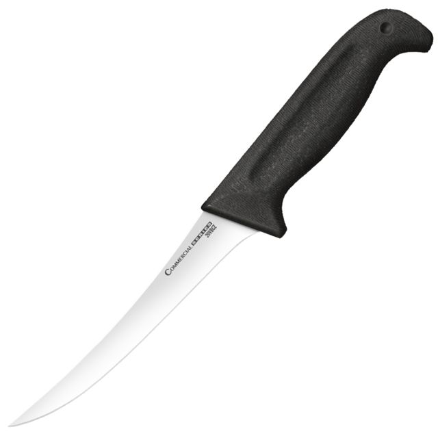 Cold Steel Commercial Series Stiff Curved Boning Knife Black/Silver 11 1/4in
