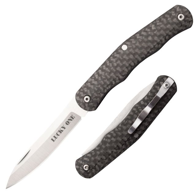 Cold Steel Lucky One 5.87in Folding Knife Black/Grey/Silver 5.87in