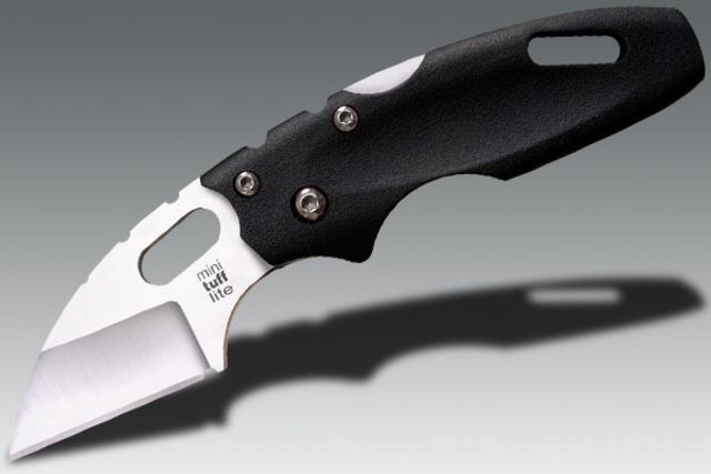 Cold Steel Mini Tuff Lite Folding Knife Plain Edge Black
