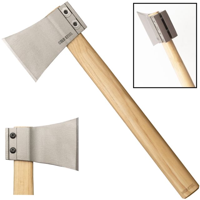Cold Steel Professional Throwing Hatchet Drop Forged 1055 Carbon Blade Wood American Hickory Handle 16in