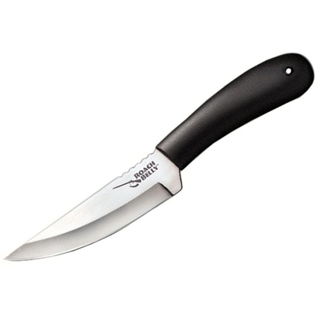Cold Steel Roach Belly 8.58in Fixed Blade Knife Black/Silver 8.5in