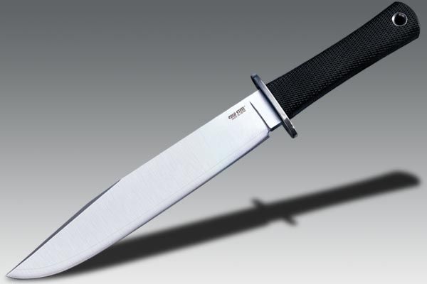 Cold Steel San Mai Trail Master Fixed Blade Knife Kraton Handle Plain Cordura Sheath