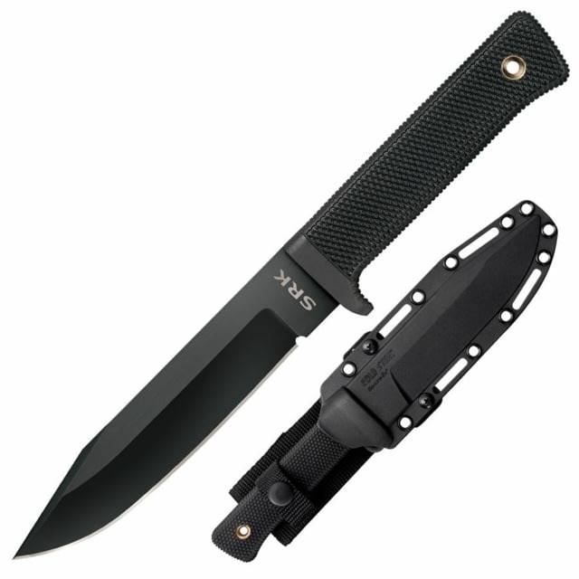 Cold Steel SRK 10.75 inch SK-5 Fixed Blade Knife w/Kray Ex Grip Tuff-Ex Finish Black