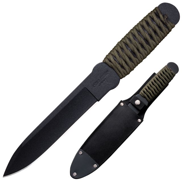 Cold Steel True Flight Thrower Paracord Wrapped Handle Sheath Plain Edge Knife