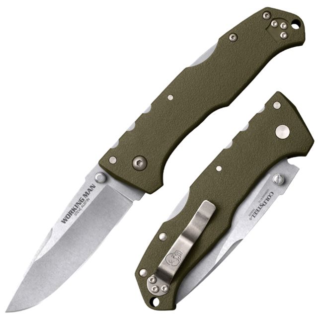 Cold Steel Working Man Knife Green/Silver 7 7/8in