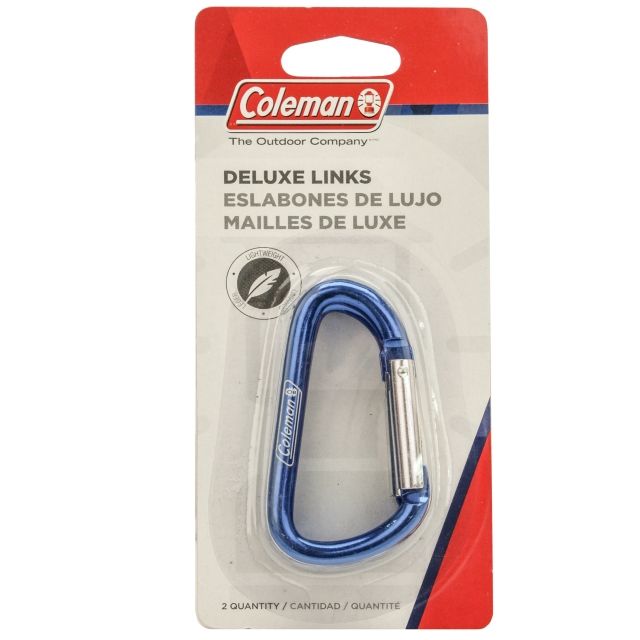 Coleman Carabiner Deluxe Link Red/Green/Blue 2.8 in. x 1.5 in. x 0.3 in. 2000038183