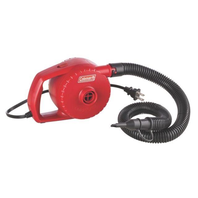 Coleman Pump 120V W/Hose W/2 Adaptors Red