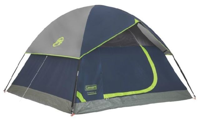 Coleman Sundome 4-Person Tent w/ Rainfly Navy/Grey 9x7ft