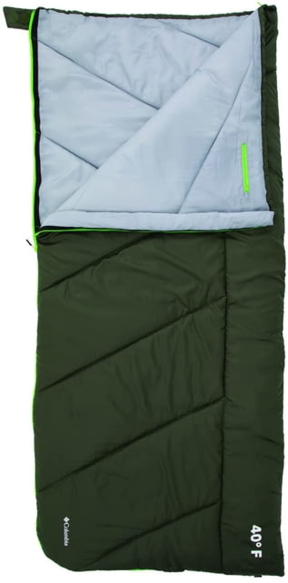 Columbia 40F Rectangle Sleeping Bag Green