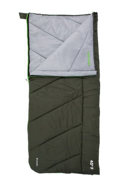 Columbia 40F Rectangle XL Sleeping Bag Green
