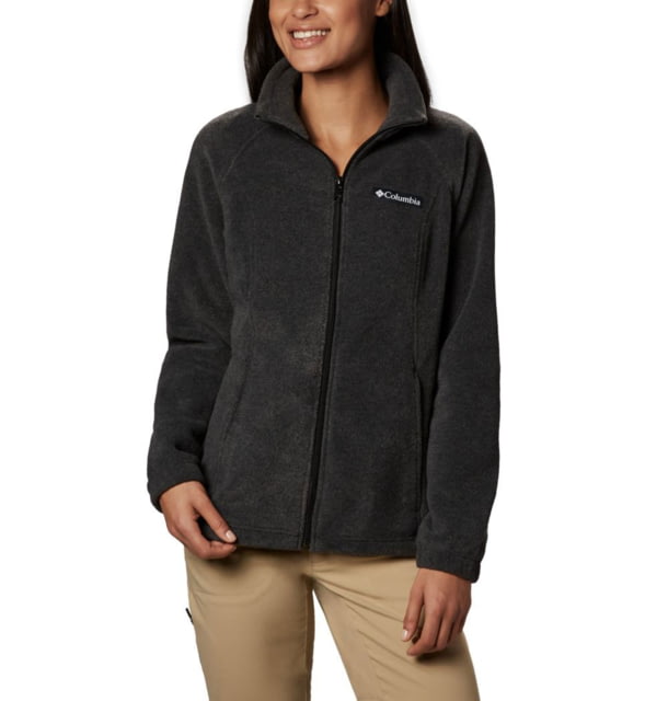 Columbia Benton Springs Full Zip Fleece Jacket - Womens Charcoal Heather 2XL