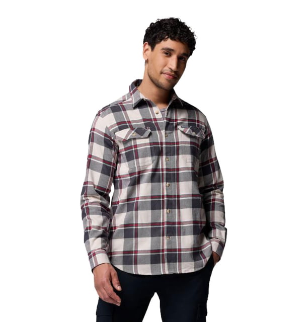 Columbia Columbia Flare Gun Stretch Flannel Shirt - Men's Dark Stone Trails Edge Plaid 2XL