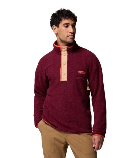 Columbia Columbia Helvetia II Half Snap Fleece Pullover - Men's Rich Wine Extra Large