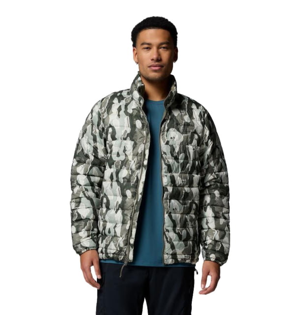 Columbia Columbia Powder Lite II Printed Jacket - Men's Stone Green Treebark Print Medium