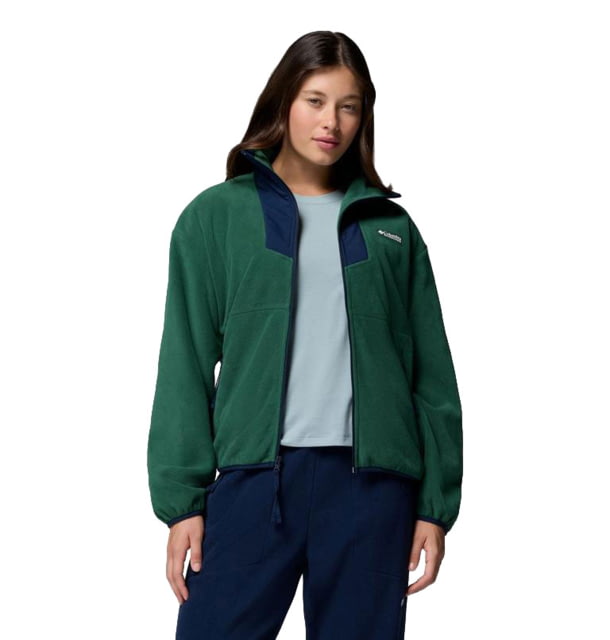 Columbia Columbia Sequoia Grove Full Zip Fleece Jacket - Women's Rain Forest/Collegiate Navy Medium