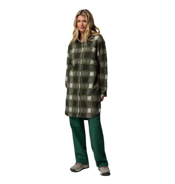 Columbia Columbia Wildest Venture Long Fleece Coat - Women's Greenscape Blurred Ombre Extra Large