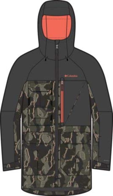 Columbia Columbia Coreshot Printed Jacket - Men's Greenscape Treebark Print/Black 2XL