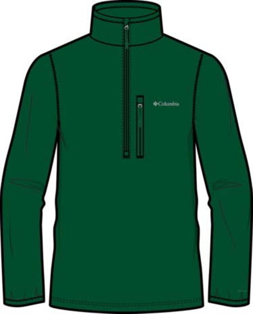 Columbia Essential Hike Grid Fleece Half Zip Jacket - Men's Rain Forest Large